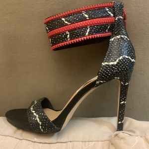 New pretty red black heels